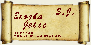 Stojka Jelić vizit kartica